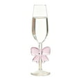 thumbnail image 1 of Luoshdecor Pink Bow Wine Glasses,Glass Clear Romantic Pink Bow Cup for Weddings Valentine'Day Party Gifts 9.8 in, 1 of 6