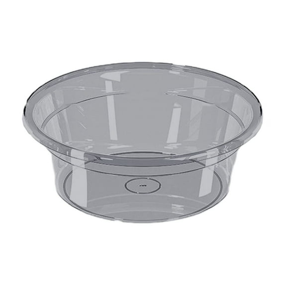 Luoshdecor Plastic Clear Washbasin, Round Portable Thickening Wash Basin Tub for Kitchen Bathroom Dorm,9 Inches