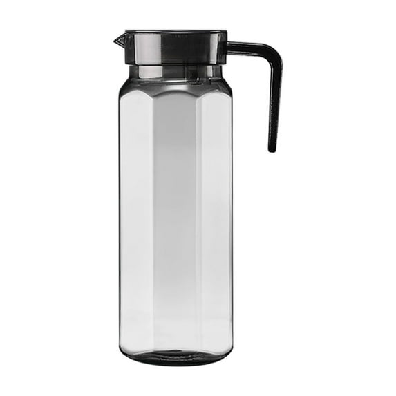 Luoshdecor Plastic Pitcher with Lid 1.1L, Fridge Water Jug Beverage Container for Cold Drinks, Coffee, Juice, Tea