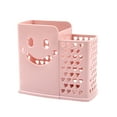 thumbnail image 1 of Luoshdecor Plastic Utensil Holder,Kitchen Counter Silverware Cutlery Organizer 2 compartments for Spoons, Forks, Knifes, Chopsticks （Smile Face）, 1 of 6