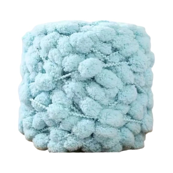 Luoshdecor Pom Bomb Yarn,50g Soft Fluffy Snowball Bean Yarn for Knitting and Crocheting