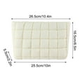 thumbnail image 1 of Luoshdecor Puffy Quilted Makeup Bag for Women,Cute Toiletry Checkered Pouch Aesthetic Travel Makeup Brushes Organizer, 1 of 5