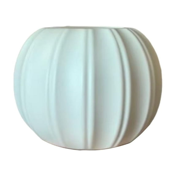 Luoshdecor Pumpkin Vase for Flower Dry Flower Hydroponic Planter Decorative Vase for Office Home Compact Smooth Finish