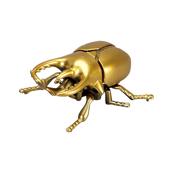 Luoshdecor Realistic Insect Animal Figurines,Toddler Insect Education Toys for Party, Christmas, Halloween Gift(Rhinoceros Beetle)