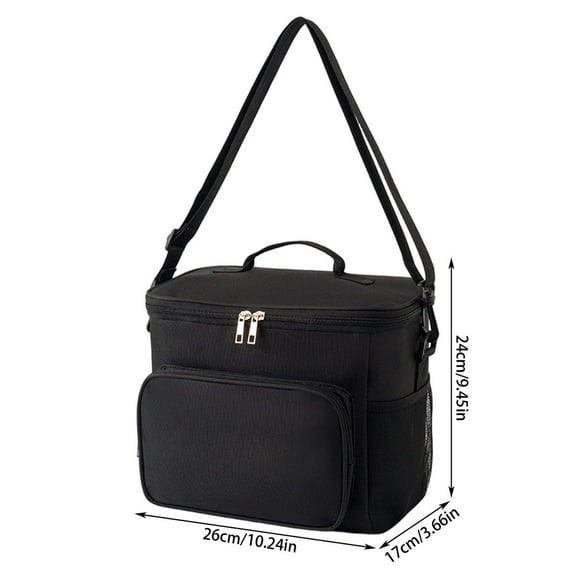 Luoshdecor Reusable Lunch Box for Men/Women,Insulated Lunch Bag Leakproof Lunchbox with Adjustable Shoulder Strap for Work ,Office, Picnic,Beach