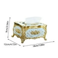 thumbnail image 1 of Luoshdecor Rose Tissue Box,Acrylic Rectangle Tissue Box Holder,European Style Rose Tissue Box for Bedroom,Office,Bathroom,Home,Travel, 1 of 6