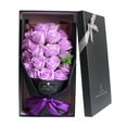 thumbnail image 1 of Luoshdecor Roses Bouquet Artificial Flower，Rose Flowers with Box for Her Valentines Day, Mothers Day, Anniversary, 1 of 2
