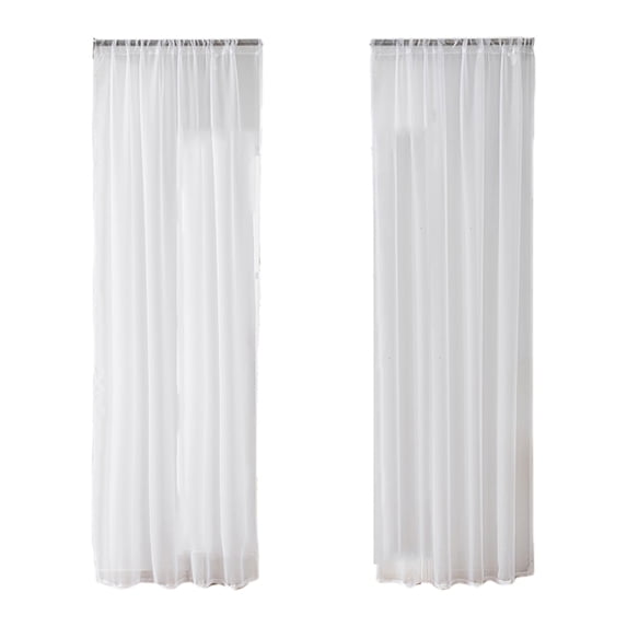 Luoshdecor Semi Sheer Window Curtains,Lightweight Light Filtering Living Room Panels for Bedroom Livingroom Home Decor 39"Wx51"L