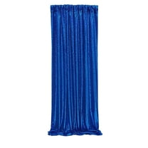 Luoshdecor Sequin Backdrop Curtain,Sheer Blue Curtains Backdrop Photo Backdrop Curtains for Wedding Birthday Party Decor