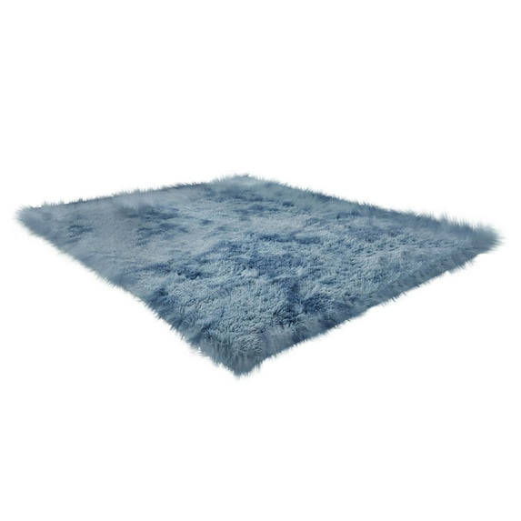 Luoshdecor Shag Area Rugs (23.6 x 62.9 in), Washable Rugs for Living Room Farmhouse Dining Room Rug,Throw Mat Non Slip Floor Carpet for Office Patio