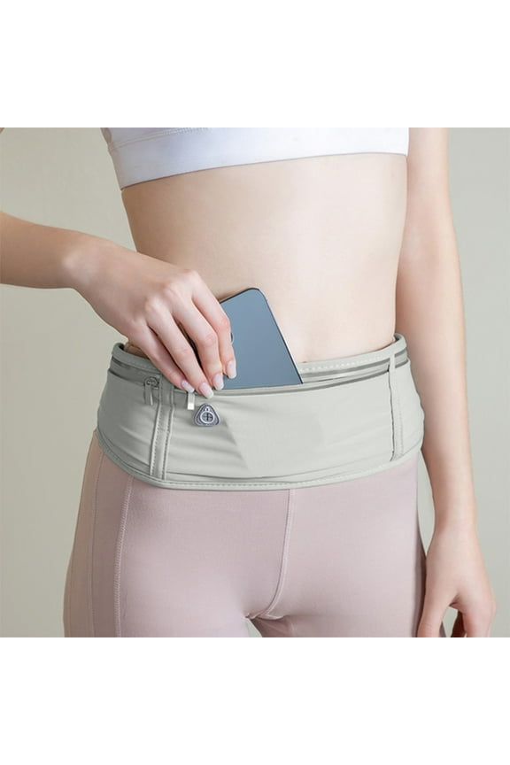 Slim Running Belt Fanny Pack for Women, Waterproof Running Belt Bag Extended Strap Phones Pocket,Runner Belt for Running Walking Cycling Camping Gym