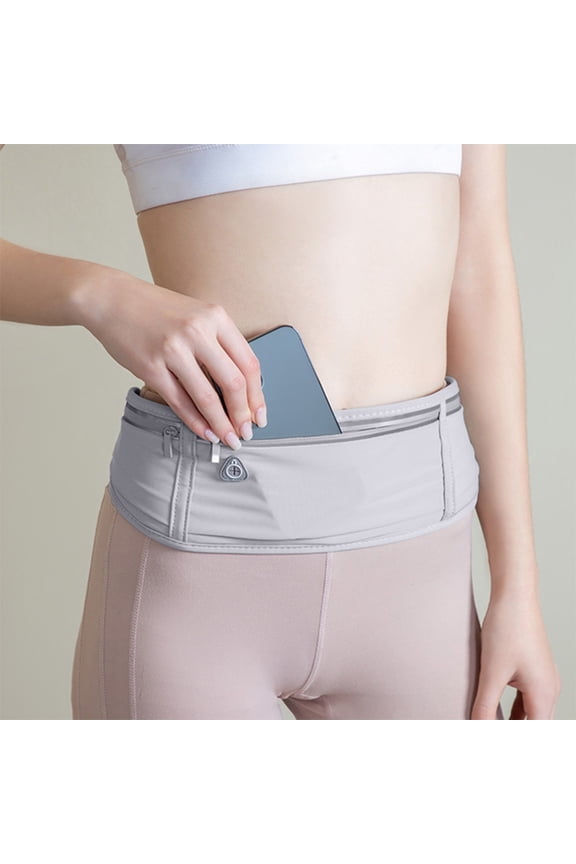 Slim Running Belt Fanny Pack for Women, Waterproof Running Belt Bag Extended Strap Phones Pocket,Runner Belt for Running Walking Cycling Camping Gym