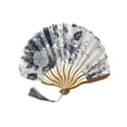 thumbnail image 1 of Luoshdecor Small Folding Fan Hand Fan Vintage Chinease Floral Bamboo Fans with Tassel for Dance, Performance, Wedding, Party,Gift, 1 of 6
