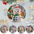 thumbnail image 1 of Luoshdecor Snowman Christmas Ornaments 2025,Acrylic Classic Winter Holiday Xmas Gift for Xmas Tree Hanging Ornament, 1 of 4