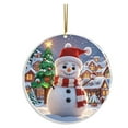 thumbnail image 1 of Luoshdecor Snowman Christmas Ornaments 2025,Acrylic Classic Winter Holiday Xmas Gift for Xmas Tree Hanging Ornament, 1 of 4