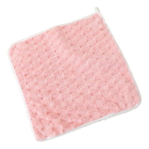Luoshdecor Soft Washcloths Small Size Coral Velvet Highly Absorbent Face Towel ,Quick Drying Breathable Hands Towel, for Bathroom Hotel