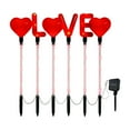 thumbnail image 1 of Luoshdecor Solar Garden Lights,Love Heart Stake Light,Valentines Day Decor for Yard Cemetery Grave Garden Walkway, 1 of 9
