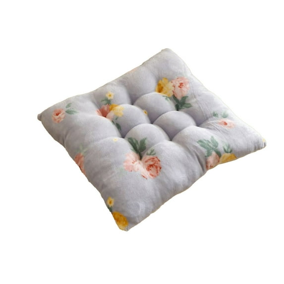 Luoshdecor Square Chair Cushions,Soft Comfortable Chair Pads,Flower Theme,16"x16" for Kitchen Sofa Office Room Decor