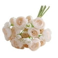 thumbnail image 1 of Luoshdecor Stems Artificial Ranunculus Flowers,24 Head Faux Silk Rose Bouquet for Wedding Holiday Decorations, 1 of 6