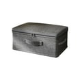 thumbnail image 1 of Luoshdecor Storage Bins with Zipper Lids, Fabric Storage Boxes Baskets Cubes with Handles Collapsible Washable Linen Closet Shelf Clothes Organizer Containers, 1 of 3