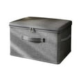 thumbnail image 1 of Luoshdecor Storage Bins with Zipper Lids, Fabric Storage Boxes Baskets Cubes with Handles Collapsible Washable Linen Closet Shelf Clothes Organizer Containers, 1 of 3