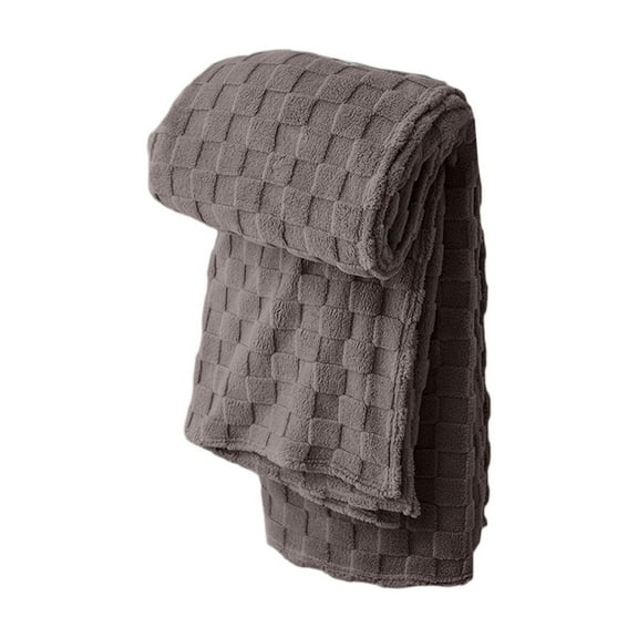 Luoshdecor Super Soft Throw Blanket for Couch,27x 39 in,Silky Flannel Fleece 3D Checkered Lightweight Bed Blanket for All Season Use