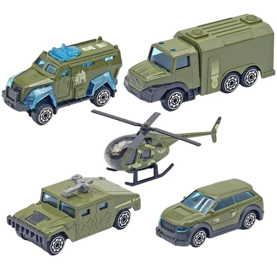 Luoshdecor Tank Car Toys & Emergency Vehicles Set of 5,Birthday Gift for Birthday Gift