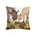 thumbnail image 1 of Luoshdecor Throw Pillow Cover 18x18，Rustic Donkey Wildflower Pillowcase for Room Couch Sofa Bed Home Decor(Double-Sided), 1 of 6