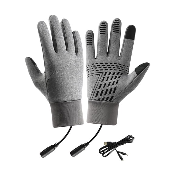 Luoshdecor USB Heated Gloves for Men Women,Warm Autumn and Winter Windproof Gloves,for Skiing, Cycling