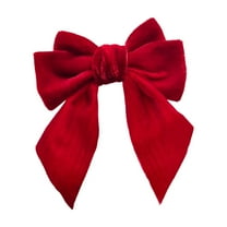 Luoshdecor Velvet Bow Napkin Rings for Christmas Decoration, Wedding, Party, Holiday Table Supplies 4.7 in