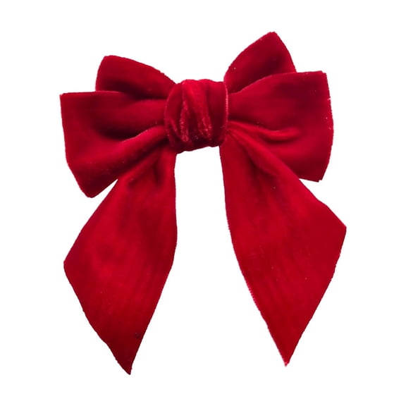 Luoshdecor Velvet Bow Napkin Rings for Christmas Decoration, Wedding, Party, Holiday Table Supplies 4.7 in