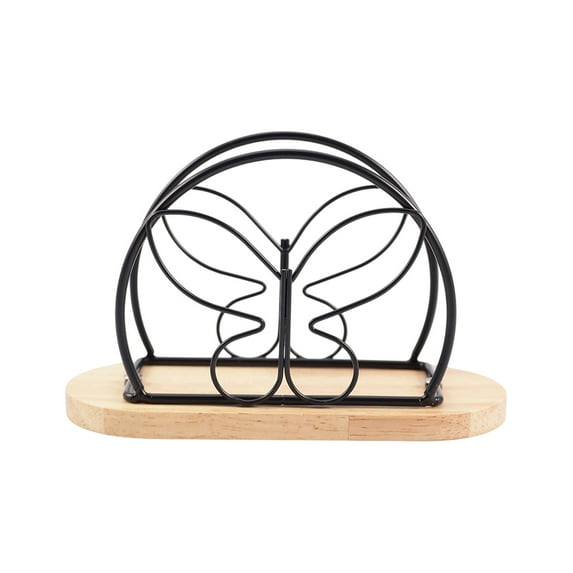 Luoshdecor Vertical Napkin Holder for Dining Table Décor,Freestanding Metal Butterfly Paper Holder ,for Home, Restaurant,Kitchen