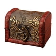 thumbnail image 1 of Luoshdecor Vintage Jewelry Box,Mini Treasure Chest Decorative Wooden Box with Lid and Hasp , for Storing Jewelry Treasure Pearl, 1 of 6