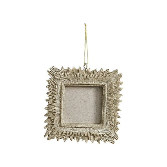 Luoshdecor Vintage Picture Frames Resin Pendant,Tiny DIY Photo Frame Decoration for Christmas Tree,Valentine Gift