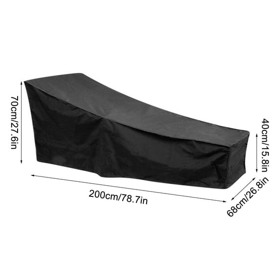 Luoshdecor Waterproof Patio Lounge Chair Cover Heavy Duty Outdoor Lounge Chair Covers,for Outside Pool Beach, All Weather Protection Outdoorlines, 82.7L x 29.5W x 31.5H inch