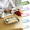 thumbnail image 1 of Luoshdecor Wheat Straw Plates Rectangular Dinner Plates for Dessert Cupcake Salad Home and Kitchen Decor, 1 of 8