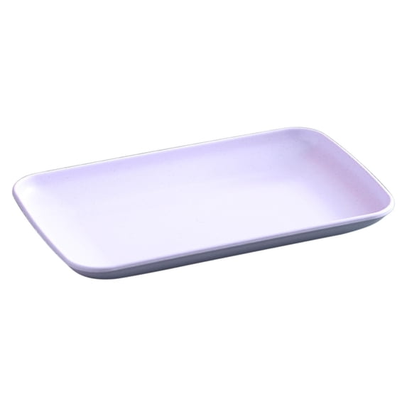 Luoshdecor Wheat Straw Plates Rectangular Dinner Plates for Dessert Cupcake Salad Home and Kitchen Decor