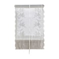 thumbnail image 1 of Luoshdecor White Lace Semi Sheer Curtains,Ruffled Floal Light Filtering Sheer Curtain for Bedroom Living Room Windows Decoration, 1 of 6