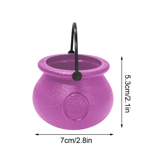 Luoshdecor Witch Cauldron Bucket，Halloween Candy Bowl, Trick or Treat, for Halloween Decorations Party Party Supplies and Decorations