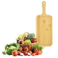 thumbnail image 1 of Luoshdecor Wooden Serving Board with Handle,Cutting Boards,Kitchen Chopping Boards for Pizza, Bread, Cheese, Charcuterie, Fruit, Vegetables 4.7x9 in, 1 of 7