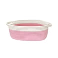 thumbnail image 1 of Luoshdecor Woven Basket Cotton Rope Storage Bin with Handles Empty Baby Gift Baskets for Gift Dog Toy Craft, 1 of 7