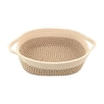 thumbnail image 1 of Luoshdecor Woven Cotton Rope Basket, Rectangle Closet Organization Storage Gift Basket for Toy,Craft,Snack, 1 of 6