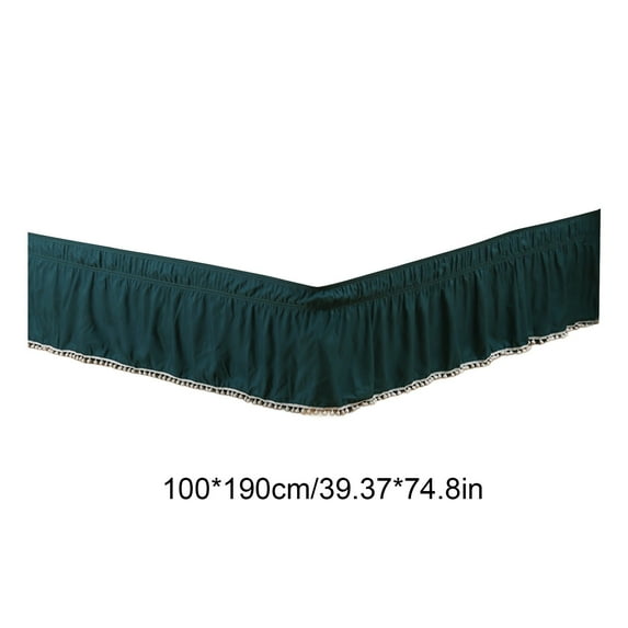Luoshdecor Wrap Around Dust Ruffle Bed Skirt, Bed Skirts for Adjustable Bed, Easy Fit and Wrinkle Free Bed Skirt for Home Decor ,Hotel