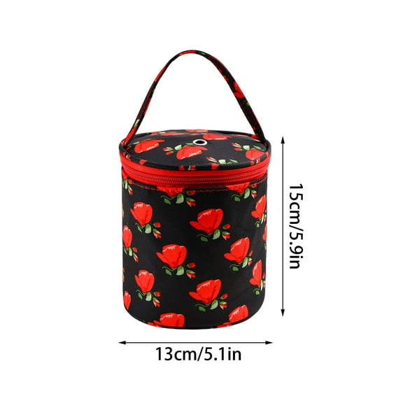 Luoshdecor Yarn Storage Mini Yarn Bag, Portable Yarn Storage Bags Organizer for Crocheting Project, Store Skein Ball, Short Knitting Needle