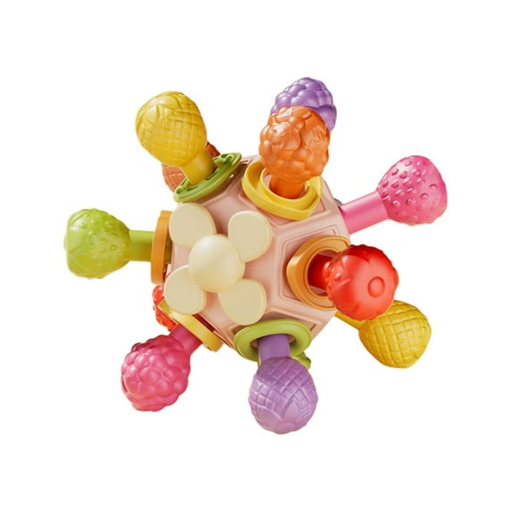 Luoshdecor Baby Sensory Montessori Toy,Infant Teething Relief ,Developmental Rattles Chew Toys Gifts for 0 3 6 9 12 18 Months Girl Boy