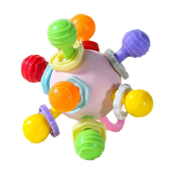 Luoshdecor Baby Sensory Montessori Toy,Infant Teething Relief ,Developmental Rattles Chew Toys Gifts for 0 3 6 9 12 18 Months Girl Boy