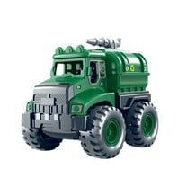 Luoshdecor Garbage Truck Car Toy for Ages Kids 3 ,Plastic Truck Car Modle with Giant Wheel,Toddler Birthday Gift Toys