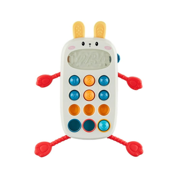 LuoshdecorPull String Mobile Phone Toy for Toddlers, Sensory Early Educational Toddler Toys ,Travel Game Gift for Boys Girls