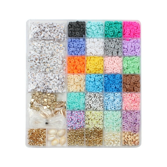 Luoshungang 24 Colors 4800PCS Soft Clay Set Letter Bead Set Beaded Elastic Rope DIY Set Toddler Arts And Crafts 2 Years Diy Crafts for Adults Women Arts And Crafts for Kids Ages 8-12 Boys Arts And