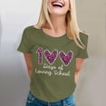 thumbnail image 1 of Luowei Teacher - Approved! Women's 100 Days of School T - Shirts Perfect for The Big 100Th Day Celebration and Appreciation, Green, M, 1 of 5